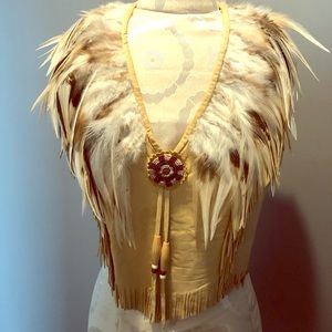 Handmade Genuine Suede Halter Top